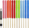 12 Pcs Microfiber Detail Duster Sticks, Mini Duster Crevice Cleaning Tool Car Air Vent Cleaner Fan Cleaning Brush for Cleaning Home Car Window Blind, Gap Dust Cleaner, Multicolors