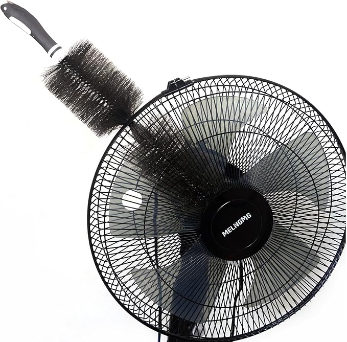Fan Duster Cleaner Brush (Non-Disassembly Clean), Bendable Cleaning Brush for Tower/Floor/Oscillating Fans/Blind Shutter/Vent/Curtain, Multifunctional Cleaning Brush (Gray)
