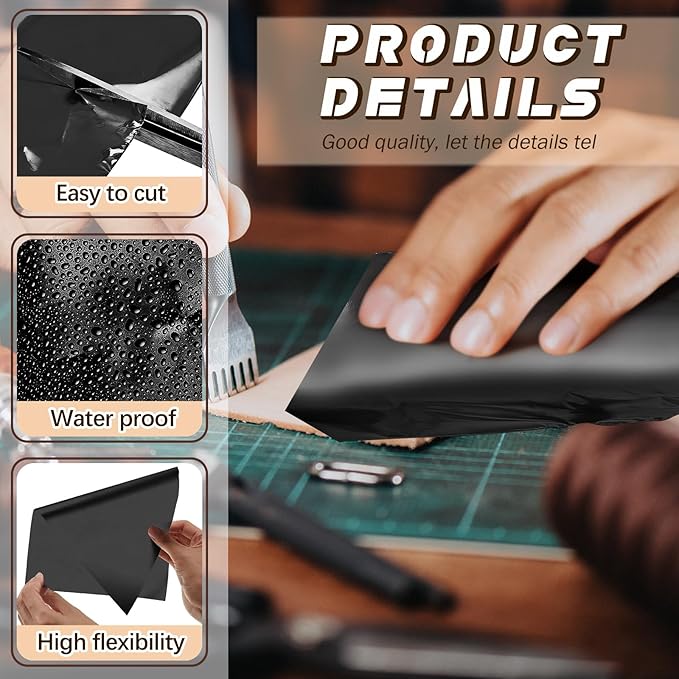 1 Roll Aluminum DIY Crafts Foil 12 Inch x 20 ft x 0.1 mm Thick for Art Project Aluminum Metal Flashing Roll Wide Sheet Multipurpose Metal Sheets for DIY and Crafting Projects (Black)
