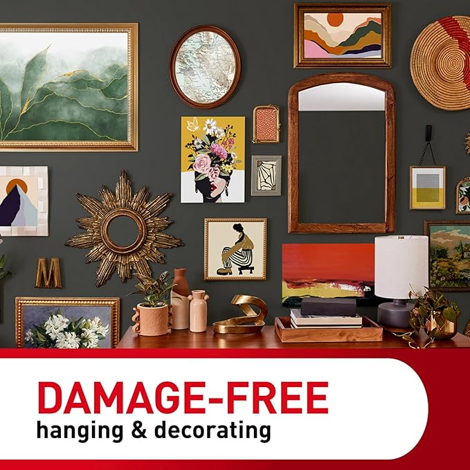 Command Sawtooth Picture Hangers, 4 Frame Hangers and 8 Command Strips, Damage-Free Hanging Sawtooth Frames, No Tools Wall Hooks for Christmas Decorations, Holds up to 4 lb (Pack of 2)