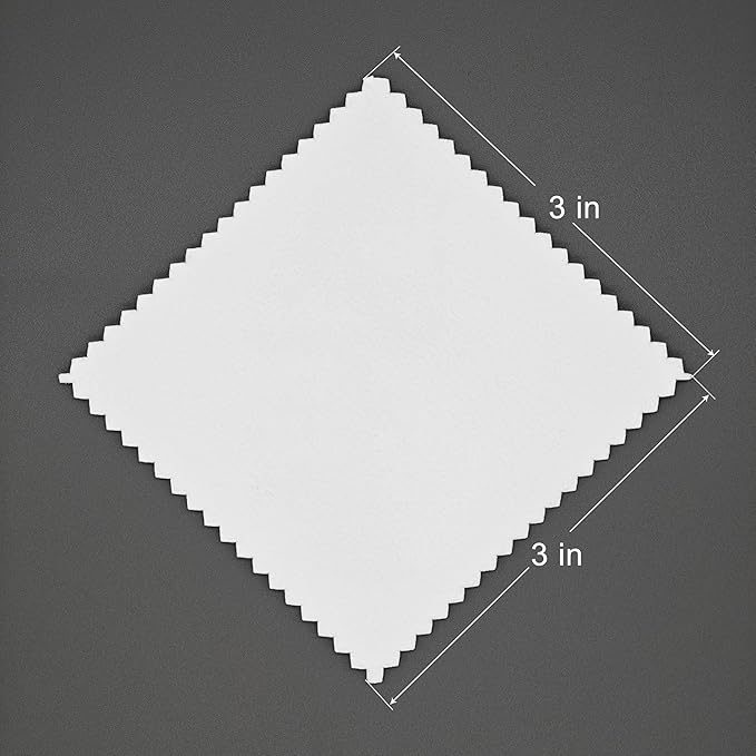 50pcs Jewelry Cleaning & Polishing Cloth for Silver,Gold,Platinum,Easy to Carry,Wipe and Care.Pre-Treated Ultrasoft Fabric with Tarnish Remover Jewelry Cleaner(3x3 Pink)