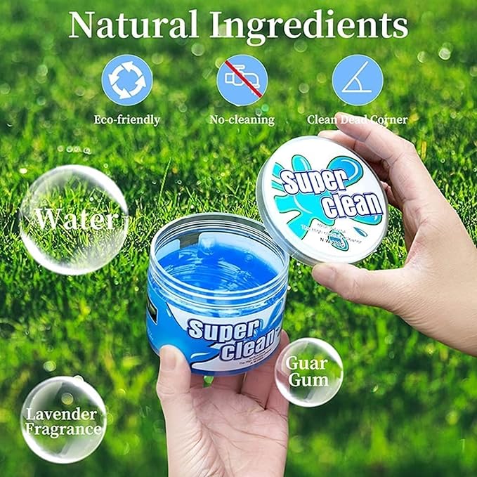 Cleaning Gel for Cars - Car Vent Keyboard - Dust Clear Kit, Home and Office Electronics, Reusable And Durable, Auto Air Vent Interior Detail Removal Putty, Speakers, Printers, Keyboards(2-Pack)