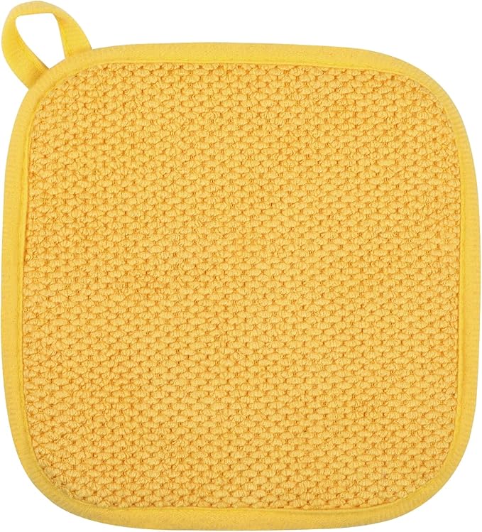 Microfiber Dish Drying Mat, Super Absorbent Kitchen Dish Drying Pad, Reversible for Countertop, 7*7 inch Yellow