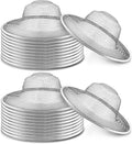 40 Pcs Mesh Sink Strainer, 4.5" Diameter Stainless Steel Slop Basket Filter Trap Metal Durable Kitchen Sink Drain Strainer with Large Wide Rim for The Sinks in Kitchen Bathroom Shower Drain