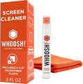 WHOOSH! Screen Shine Pocket 0.3 fl oz – Powerful Computer Screen Cleaner for Car, Laptop, Phone & Eyeglasses – Streak-Free Screen Cleaner Spray and Wipe, Sleek Leak-Free Bottle with Microfiber Cloth