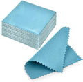 SEVENWELL 50pcs Jewelry Cleaning Cloth Pink Polishing Cloth for Sterling Silver Gold Platinum Small Polish Cloth 8x8cm