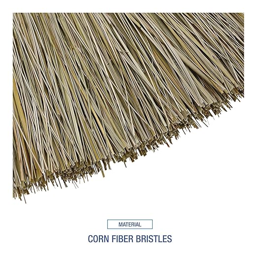 Boardwalk Corn/Fiber Brooms, Corn/Yucca Bristles, 53.5" Overall Length, Natural, 6/Carton