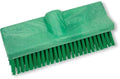 SPARTA 40423EC09 Plastic Floor Scrub Brush, Wall Brush, Equipment Brush With Nonabsorbent Bristles For Industrial Kitchens, Hospitals, Commercial Cleaning, 10 Inches, Green