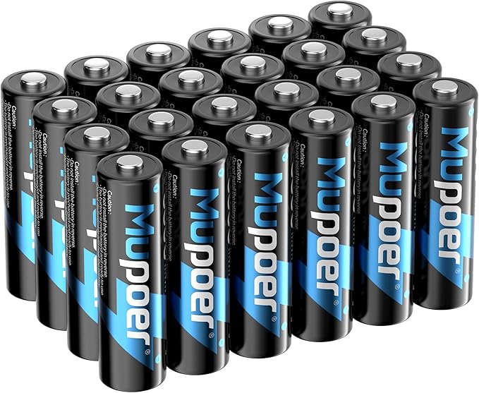 Rechargeable AA Batteries 24 Count,Lithium Battery AA 1.5V 3000mWh,Double A Rechargeable Battery,Pilas Recargables AA,Li ion Two A Batteries for Blink Xbox Long Lasting Blue