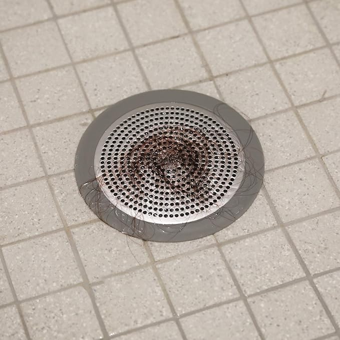 Danco 10895 Shower Drain Strainer, 5-3/4 inch, Brushed Nickel