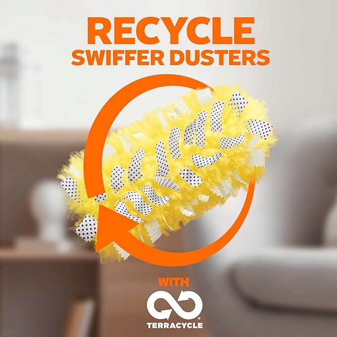 Swiffer Dusters Heavy Duty, Multi-Surface Duster Refills for Cleaning, Lavender, 24 Count (4 Packs of 6)