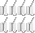 Paoli Heavy Duty Self Adhesive Hooks - Sturdy self Adhesive Hooks for Home, School and Office Easy to fit and Remove,with a Maximum Load Capacity of 30lb(White 8PC)