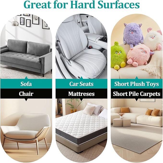 Deep Brush Mini Motorised Tool for V7 V8 V10 V11 V15 Cordless Vacuum Cleaners - Effortlessly Deep Clean Mattresses, Sofas, Car Interiors - Lightweight Design, Easy Maintenance