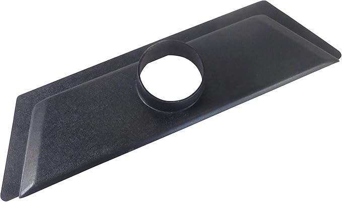24" Wide x 7" Deep With 2" High Opening Floor Dust Sweep ABS Plastic with 4" OD Opening for Dust Collector Systems 73468