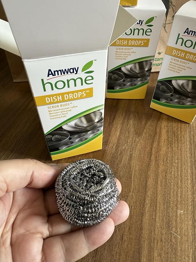 Clean Scrub Buds Pads, Stainless Steel Scouring Pads 4 Pieces Sold By Go Greens