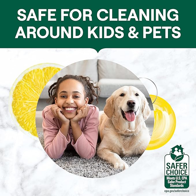 Seventh Generation Multi-Surface Cleaning Wipes, Lemon Zest Scent, Cuts Grease & Grime, 70 Wipes