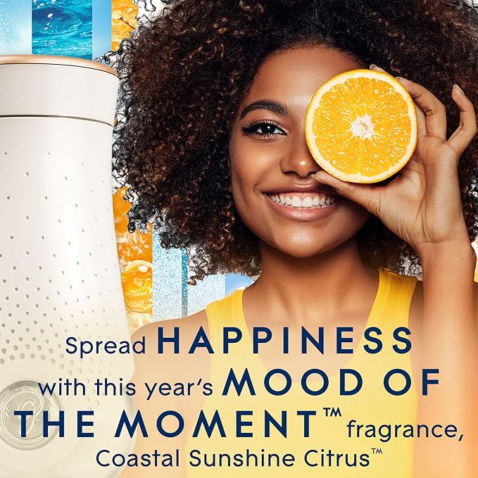 Glade PlugIns Refills Air Freshener Starter Kit, Scented Oil for Home and Bathroom, Coastal Sunshine Citrus, 0.67 Fl Oz, 1 Warmer + 1 Refill (Pack of 2)