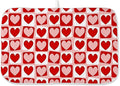 Valentines Day Dish Drying Mats 18x24 Inch Pink Red Heart Plaid Drying Mats Anniversary Holiday Checkered Valentines Decorations Absorbent Drying Dish Mats for Kitchen Dining Room Counter Decor