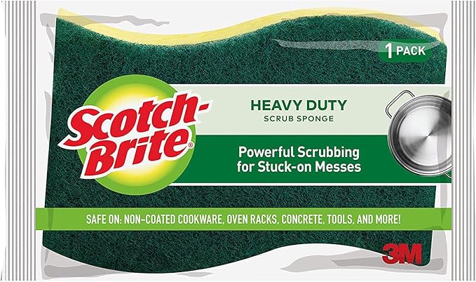 3M Heavy-Duty Kitchen Scrub Sponge, No Size