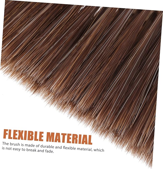 PRETYZOOM 2pcs Soft Bristle Hand Broom with Wooden Handle for Dust Cleaning Multi Use Cleaning Brush for Car Bed Couch and Household Surfaces