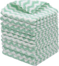 Microfiber Cleaning Cloth Lint Free Cleaning Rags, 10 Pack Fast Drying Dish Rags for Cleaning, Super Absorbent Kitchen Dish Cloths for Wash Dishes,12 in x 12 in (Green)