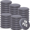 Tanlade 50 Pcs Car Detailing Microfiber Applicator Pad Wax Applicator Wash Microfiber Pads, 5 Inch Diameter (Grey)