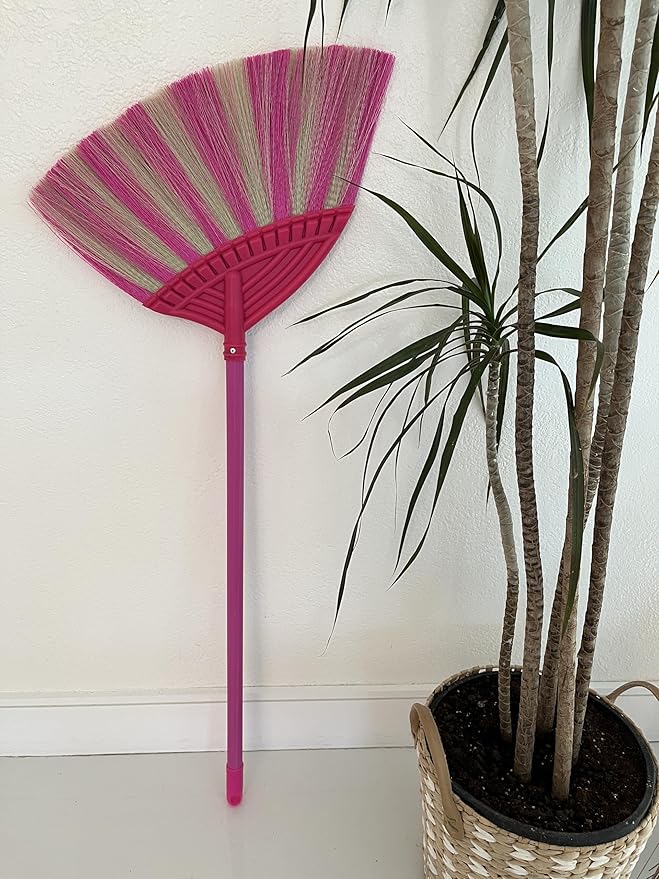Soft Sweeping Brooms /38” House Brooms for Sweeping Indoor& Outdoor Broom Cleaning/Asian Thailand Plastic Broom/Choi Nhua Thai LAN/Choi Nhua Quet Nha