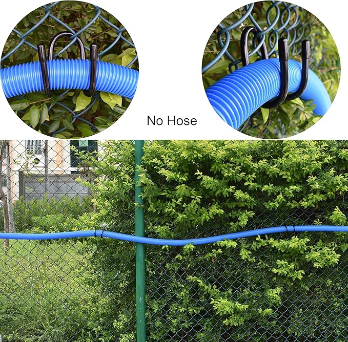 YYST Pool Tool Organizer Holder Pool Cleaning Accessory Organizer Holder Rack - Store Poles, Brushes, Nets, Vacuum Heads,Leaf Rakes, Skimmers, etc (4)