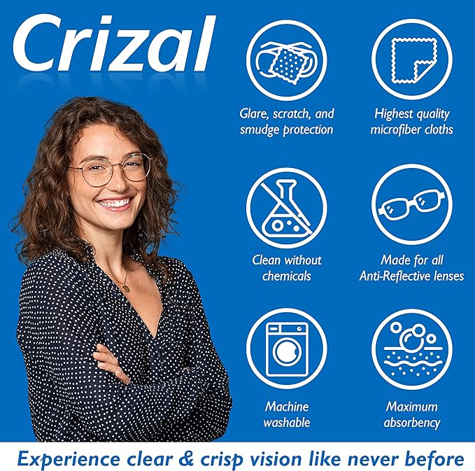 Eyeglass Lens Cleaning Kit – 2 Pack (2oz Spray + Microfiber Cloth) – Designed & Tested for AR-Coated Lenses – Complete Lens Care System