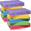 Cellulose Sponges for Dish,Heavy Duty Scrub Kitchen Sponge,Messes Without Scratching Sponges Kitchen,Pop Up Eco Sponges,DIY(10Pack)