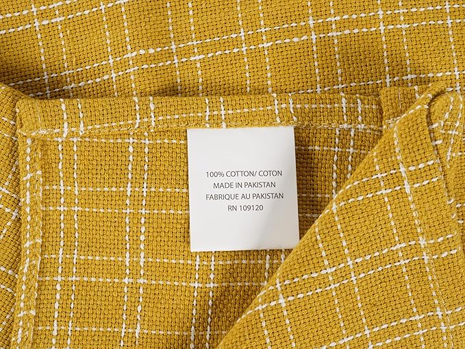 KAF Home Assorted Flat Kitchen Towels | 100% Cotton - 18 x 28 inches | Ultra Absorbent Soft Kitchen Tea Towels | Perfect for Cooking, Cleaning, and Drying Hands (Honey, 18 x 28-10 Pack)
