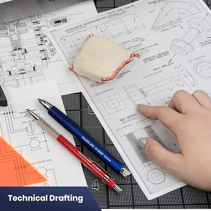 Pacific Arc Dry Cleaning Pads Small for Drafting, Art, Architecture, and Graphite