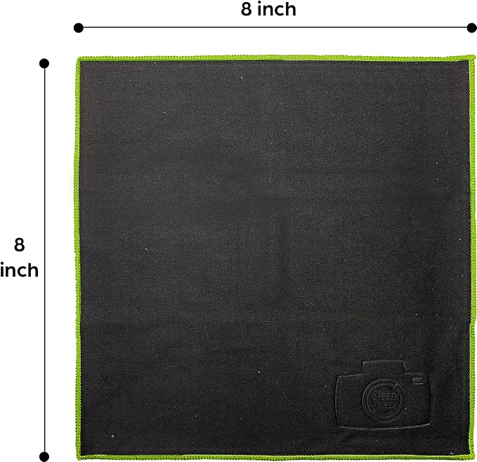 Clean & Clear Microfiber Cleaning Cloth, EXTRA LARGE [8 Pack] ULTRA PREMIUM Microfiber Cleaning Cloth - Microfiber Cloth for Camera Lens, Glasses, Screens, and all Lens.