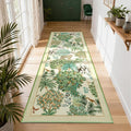GarveeHome Jungle Rug 2.5x10 Kitchen Runner Rug Non Slip Washable Runners for Hallways, Animal Print Runner Rugs with Rubber Backing Low-Pile Forest Long Carpet for Bedroom Entryway Laundry, Beige