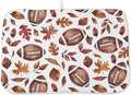 Fall Dish Drying Mat 18x24 Inches For Kitchen Counter Orange Brown Baseball Leaves Kitchen Decoration Drying Mat Decorative Autumn Leaves Drying Pad for Home Kitchen,Dining Room Decor