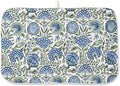 Blue Sage Green Floral Dish Drying Mats 18x24 Inch Sage Green Block Print Flower Holiday Kitchen Decor Absorbent Drying Pad Rack Drainer Mats for Kitchen Dining Room Counter