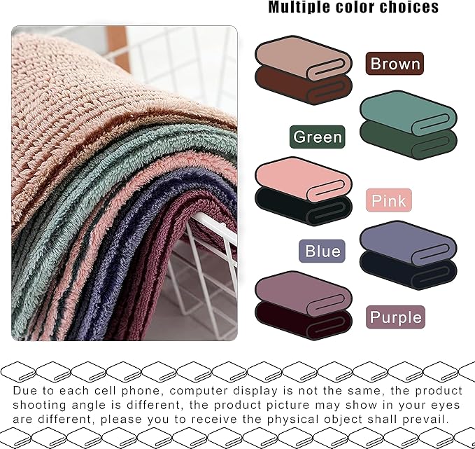 Microfiber Towels Cleaning 12"x12", 10 Pack Highly Absorbent Cleaning Towels, Microfiber Cloth for Washing Dishes, Car, Window Clean Cloth (55-14)