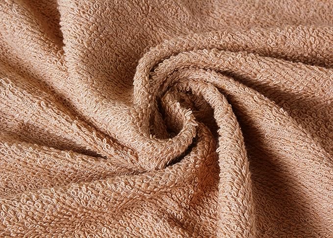 Towel and Linen Mart 100% Cotton 6 Pack Bath Towel Set, Quick Dry, Super Absorbent, Light Weight, Soft, (27 x 54 Pack of 6) Beige, White, Grey, Sky Blue, SAGE Green, Navy