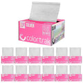 Colortrak Embossed Sheets Silver Aluminum Foil Pop-up Dispenser, 12 Boxes (6000 Pre-cut Sheets) Non-slip Textured Silver 5 x 11 Sheets for Hair Foil Coloring and Highlighting Sheet Applications