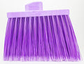 SPARTA Plastic Broom Head, Angled, Flagged for Small Debris Indoor, Outdoor, Home, Restaurant, Lobby, Office, 12 Inches, Purple