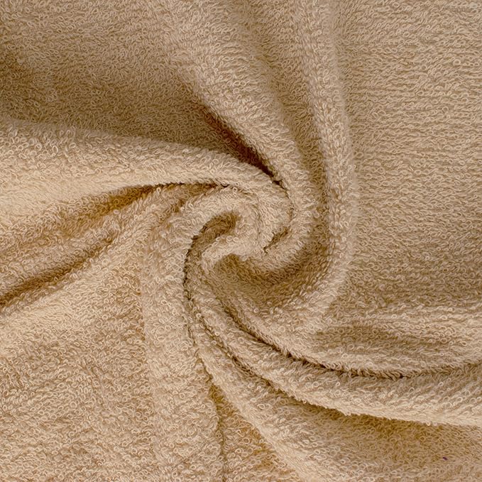Basic Hand Towels 16x26 Inches – Bulk Pack of 24 – Beige Color – Soft and Absorbent Multipurpose Cotton Towels for Bathroom, Spa, Gym, Salon, Hotel, and Everyday Use