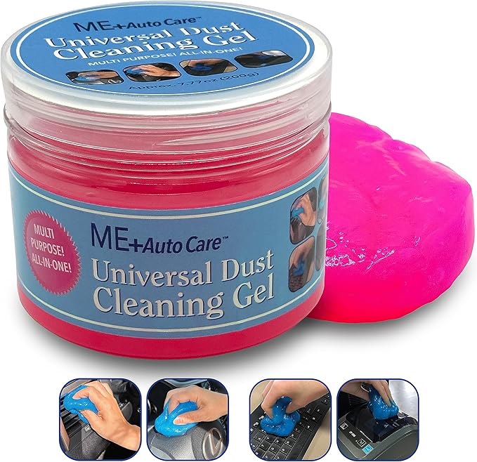 Universal Dust Cleaning Gel, ME+Auto Care, Multi Purpose, All-in-One, Cars, Computers, and Keyboards (Pink)