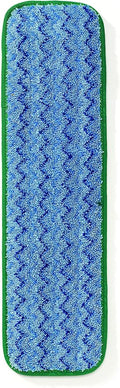 Rubbermaid Commercial Products HYGEN Microfiber Wet Mop Head Pad, 18 inch, Green, for Janitorial/Professional Cleaners and Heavy-Duty Industrial Floor Cleaning/Mopping/Scrubbing