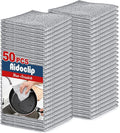 Non-Scratch Steel Wool Dishcloth - 50PC Set, Multi-Use Kitchen Scrubbers, Durable Cleaning Pads for Wet & Dry Use Grey (50pcs)