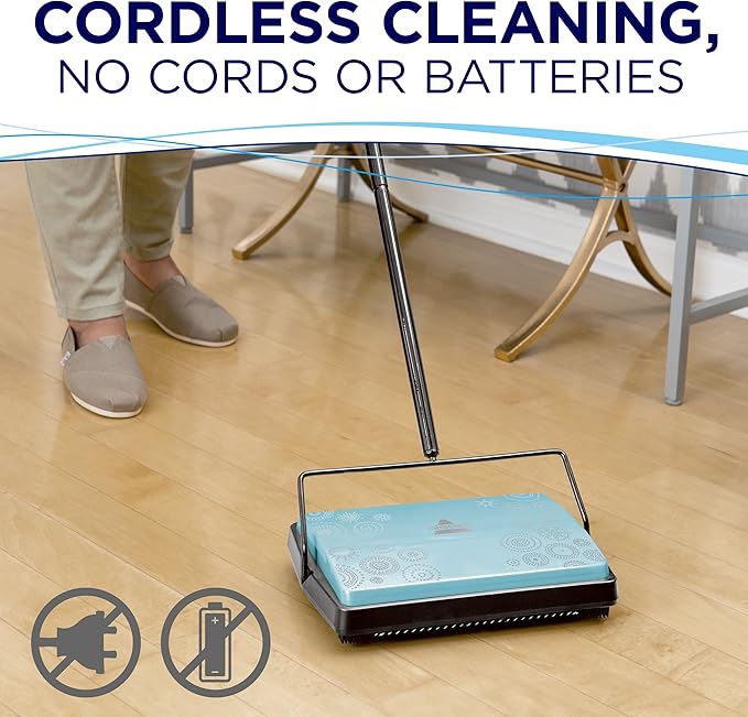 BISSELL Refresh Manual Sweeper - Pirouette, 2199,Blue, Pack of 4