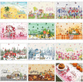 Meanplan 12 Pcs Seasonal Dish Drying Mats for Kitchen 24"x 16" Holiday Microfiber Absorbent Washable Drainer Mat Bulk for Counter Gift Winter Valentine's Day Irish Home Accessories Decoration