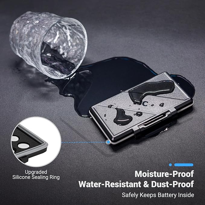 376 377 LR1130 LR41 371 364 Size 312 675 Small-Sized Battery Magnetic Case Holder Storage, Button Coin Cell Battery Case Container for 36x lithium Batteries, Water-Resistant Anti-Lost (No Batteries)
