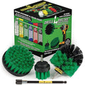 Drill Brush Household Cleaners - Kitchen Cleaning Supplies - Oven Scrub Brush - Stove Top Cleaner Kit - Countertop Cleaning Tools - Sink Pots and Pans Stain Scrubber - Frying Pan Grease Scrubber Kit