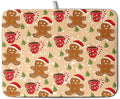Cute Gingerbread Man Xmas Dish Drying Mat, Absorbent Dish Pad, 18x24 inch