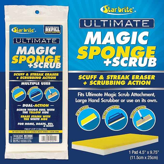 STAR BRITE Ultimate Magic Sponge + Scrub (041011)